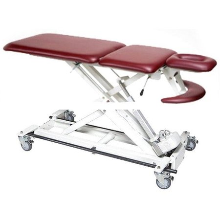 ARMEDICA 3 Section Treatment Table with Bar Activated Height Control, F. Green AMBAX5400-FGN